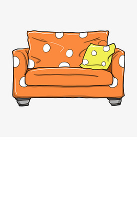 沙發(fā)卡通可商用元素