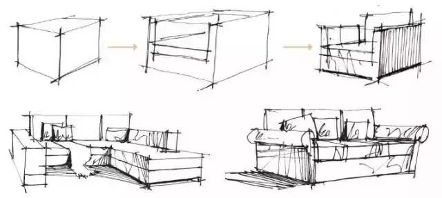 室內(nèi)設(shè)計(jì)手繪技法--家具的繪制與解析（沙發(fā)）